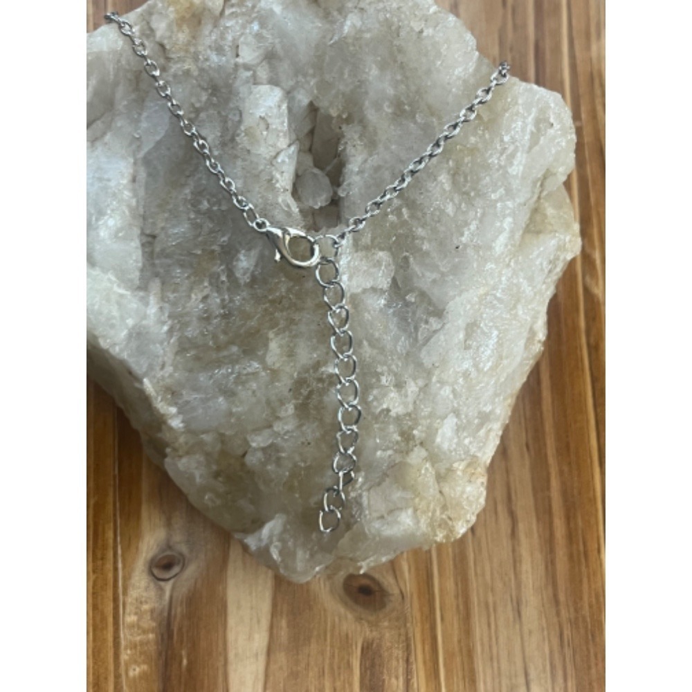 Amethyst Purple Crystal Gemstone Heart In Sterling Silver Bottle Necklace -New - Picture 5 of 13
